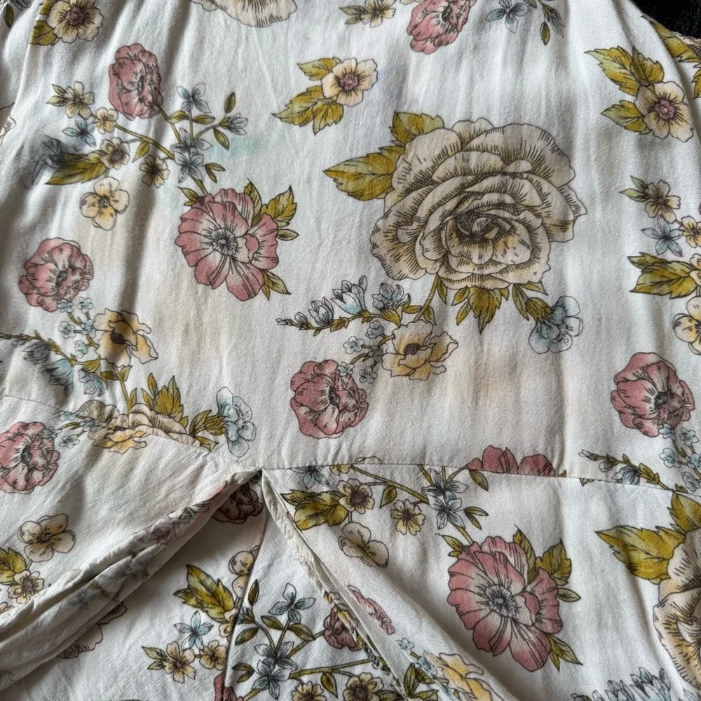 Art Class Fairycore Skirted Floral Romper - Picture 4 of 9